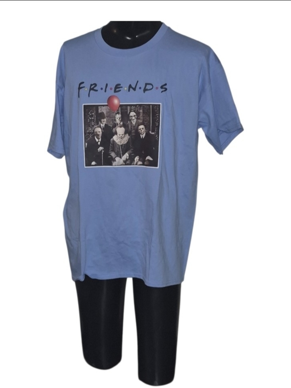 Friends Horror Movie Parody Graphic Gildan Mens 2XL T-shirt Blue